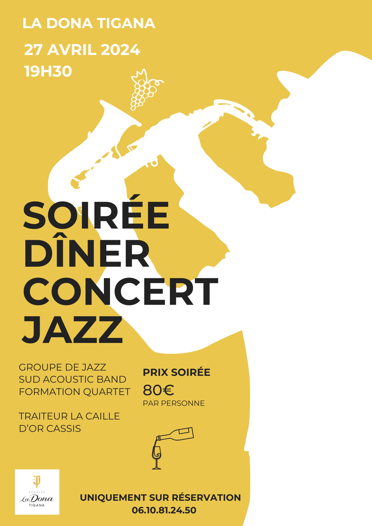 Jazz dinner concert April 27, 2024